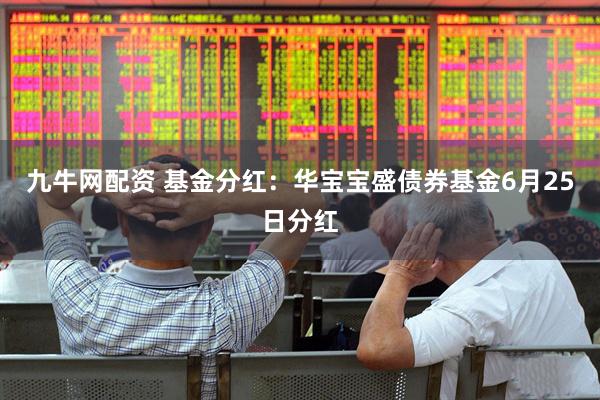 九牛网配资 基金分红：华宝宝盛债券基金6月25日分红